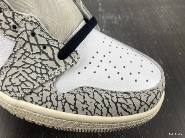 1st Kicks Shoes White Jordan OG 1 DZ5485-052 Air Cement High 0717